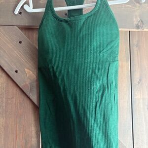 lululemon athletica Green Ribbed Tank Top
